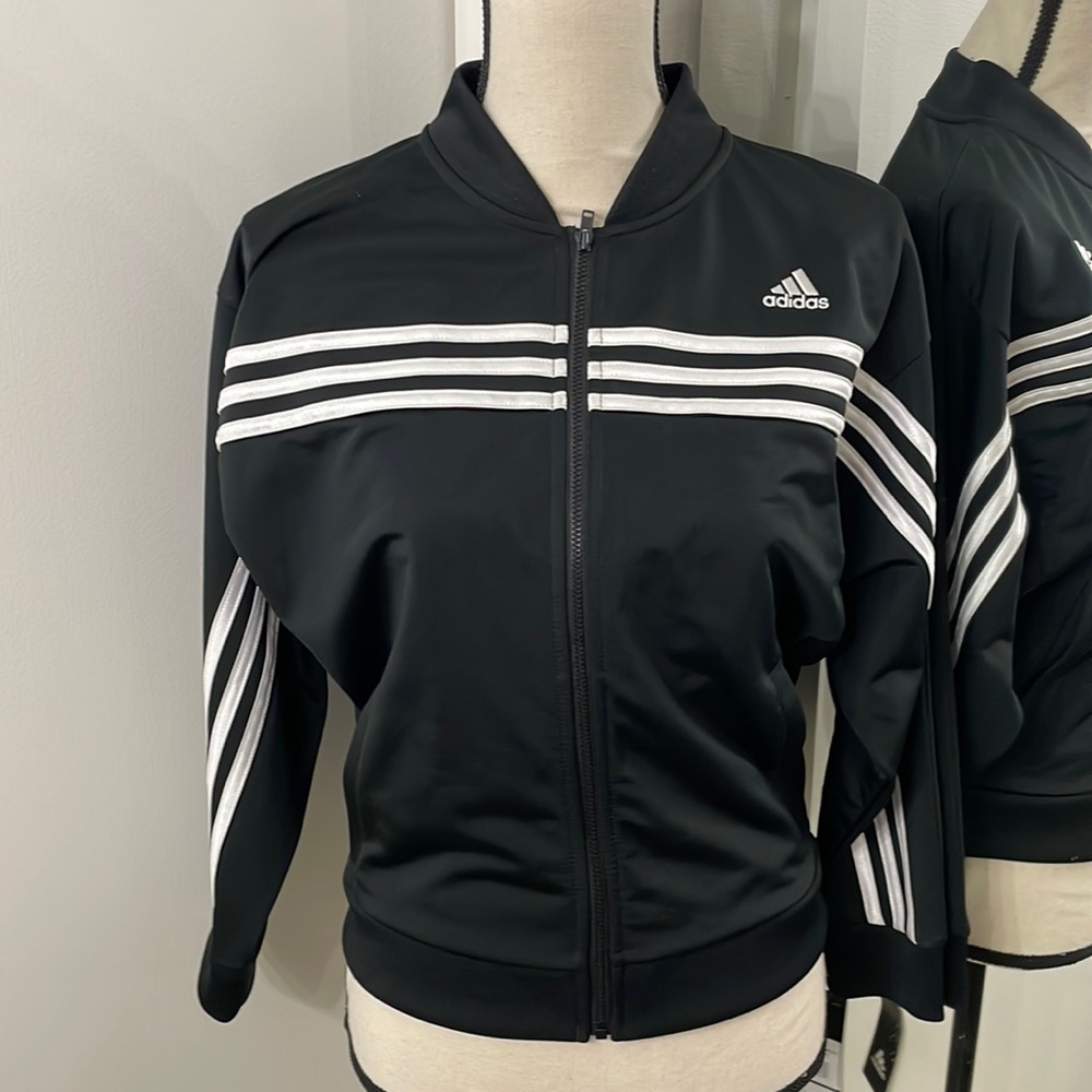 Black Adidas track jacket